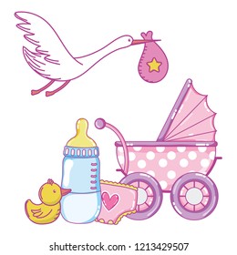 Baby shower cartoon