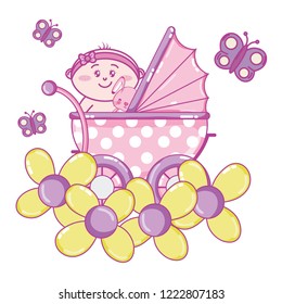 Baby shower cartoon