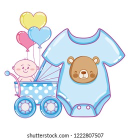 Baby shower cartoon
