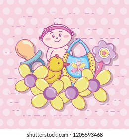 Baby shower cartoons