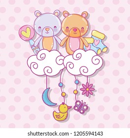 Baby shower cartoons