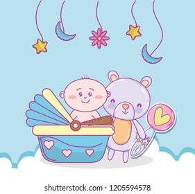 Baby shower cartoons