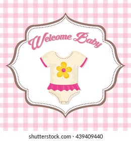 Baby Shower. cloth. Pastel design. vector graphic