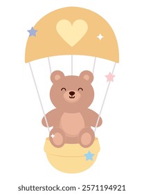 baby shower cute bear isolated