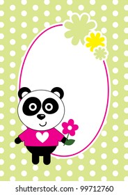 baby shower with cute card. vector illustration