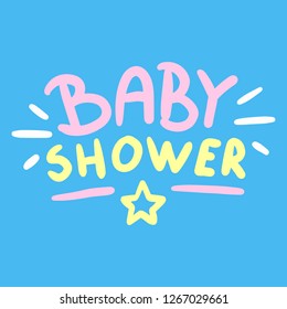 Baby Shower Cute Children Greetings Card Colorful