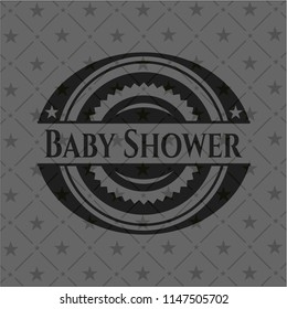 Baby Shower dark badge