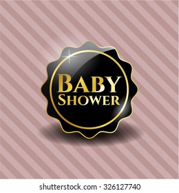 Baby Shower dark badge
