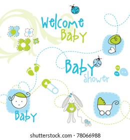 Baby shower design elements