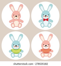 Baby Shower design over pastel purple background, vector illustration