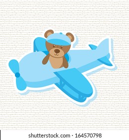 baby shower design over white background vector illustration  