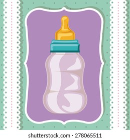 Baby Shower design over white background, vector illustration