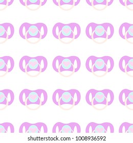 Baby shower design pattern with baby's garments