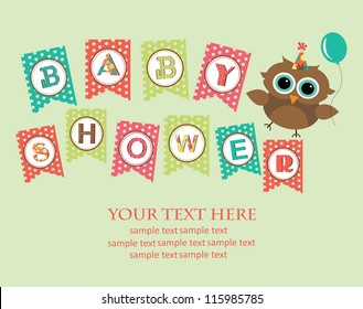 baby shower design. vector illustration