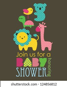 baby shower design. vector illustration