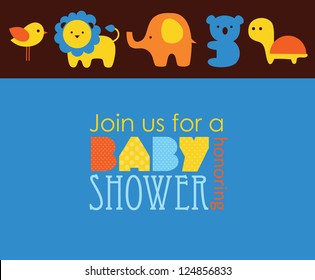 baby shower design. vector illustration