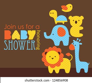 baby shower design. vector illustration