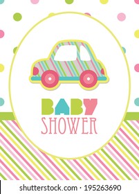 baby shower design. vector illustration