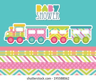 baby shower design. vector illustration