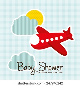 baby shower design, vector illustration eps10 graphic