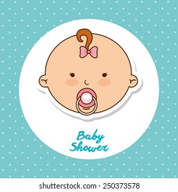 baby shower design, vector illustration eps10 graphic 