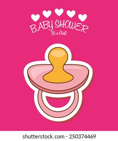 baby shower design, vector illustration eps10 graphic 