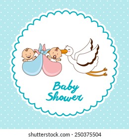 baby shower design, vector illustration eps10 graphic 