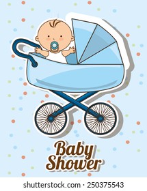 baby shower design, vector illustration eps10 graphic 