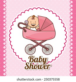 baby shower design, vector illustration eps10 graphic 