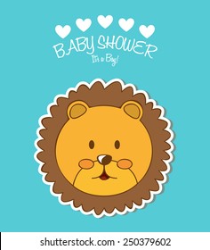 baby shower design, vector illustration eps10 graphic 