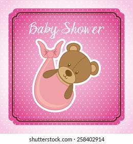 baby shower design, vector illustration eps10 graphic 