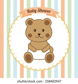 baby shower design, vector illustration eps10 graphic 