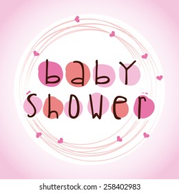 baby shower design, vector illustration eps10 graphic 