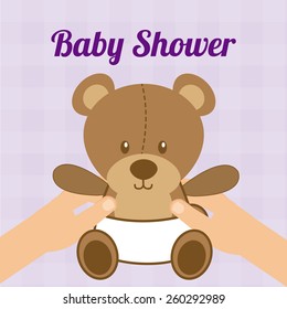 baby shower design, vector illustration eps10 graphic 