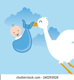 baby shower design, vector illustration eps10 graphic 