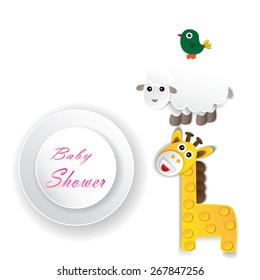 baby shower design. vector illustration