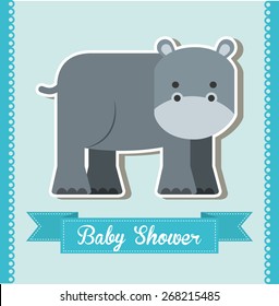 baby shower design, vector illustration eps10 graphic 