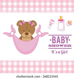 baby shower design, vector illustration eps10 graphic 