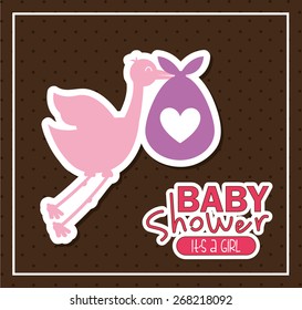 baby shower design, vector illustration eps10 graphic 