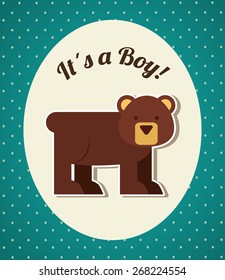baby shower design, vector illustration eps10 graphic 