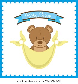 baby shower design, vector illustration eps10 graphic 