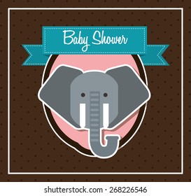 baby shower design, vector illustration eps10 graphic 