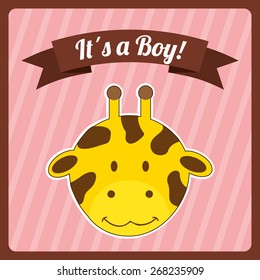 baby shower design, vector illustration eps10 graphic 