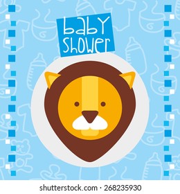 baby shower design, vector illustration eps10 graphic 