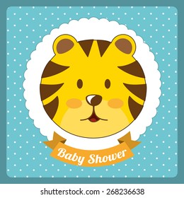 baby shower design, vector illustration eps10 graphic 