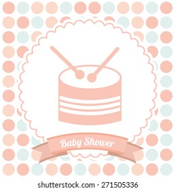 baby shower design, vector illustration eps10 graphic 