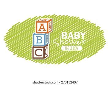 baby shower design, vector illustration eps10 graphic 