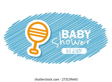 baby shower design, vector illustration eps10 graphic 