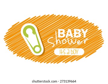 baby shower design, vector illustration eps10 graphic 