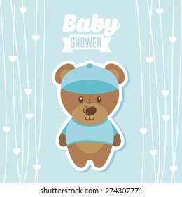 baby shower design, vector illustration eps10 graphic 